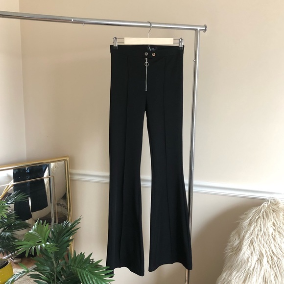 snake flared pants bershka